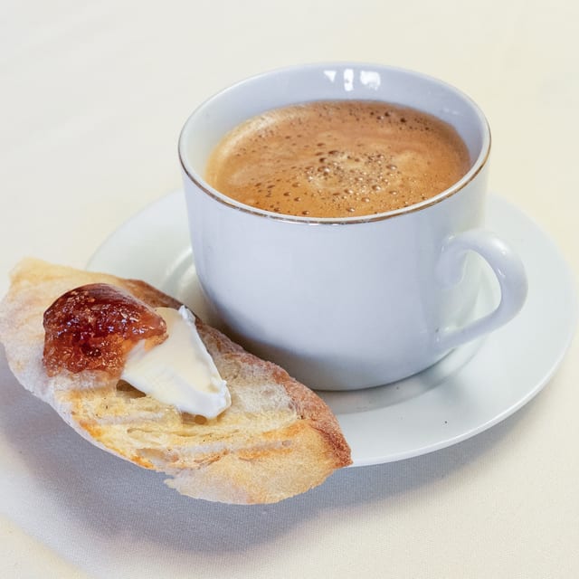 Fresh Brewed Organic Arabica.