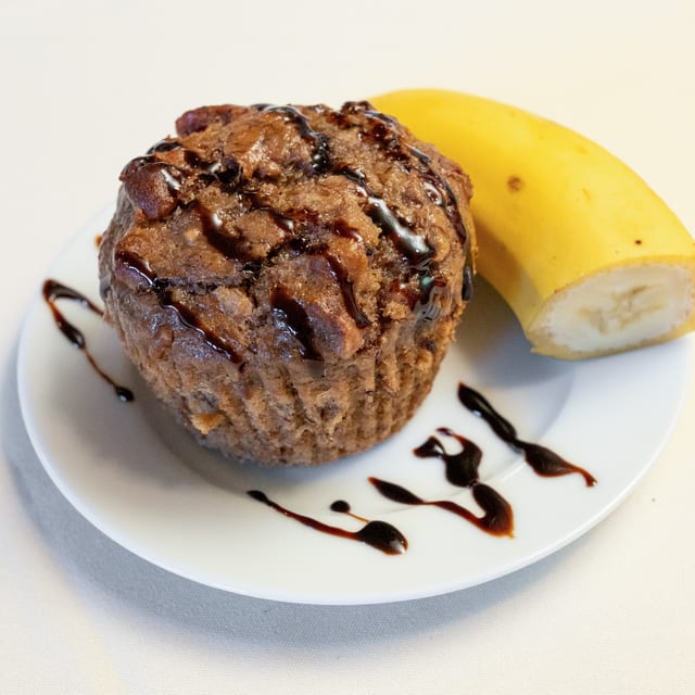 Vegan Banana Bread Muffin.
